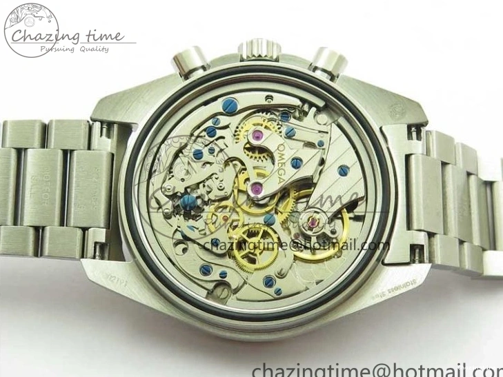 0130 Speedmaster 50th Anniversary of The Moon Landing OMF Best Edition on SS Bracelet Manual Winding Chrono Movement WellDesigned 7891